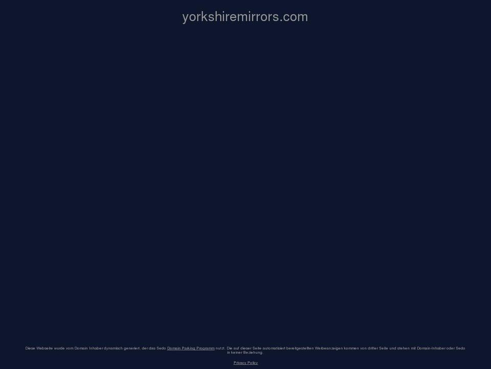 yorkshiremirrors.com shopify website screenshot