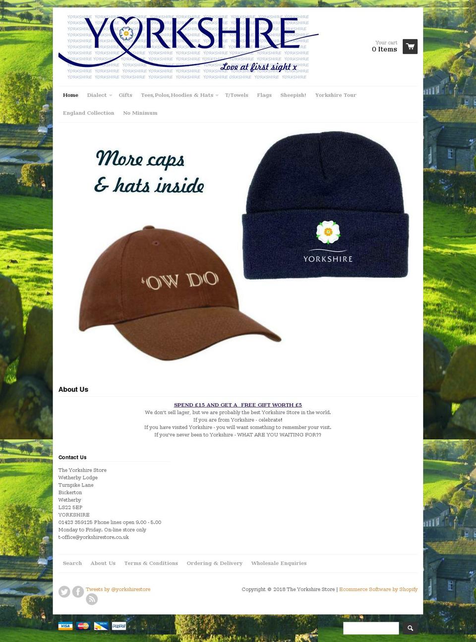 yorkshirestore.co.uk shopify website screenshot