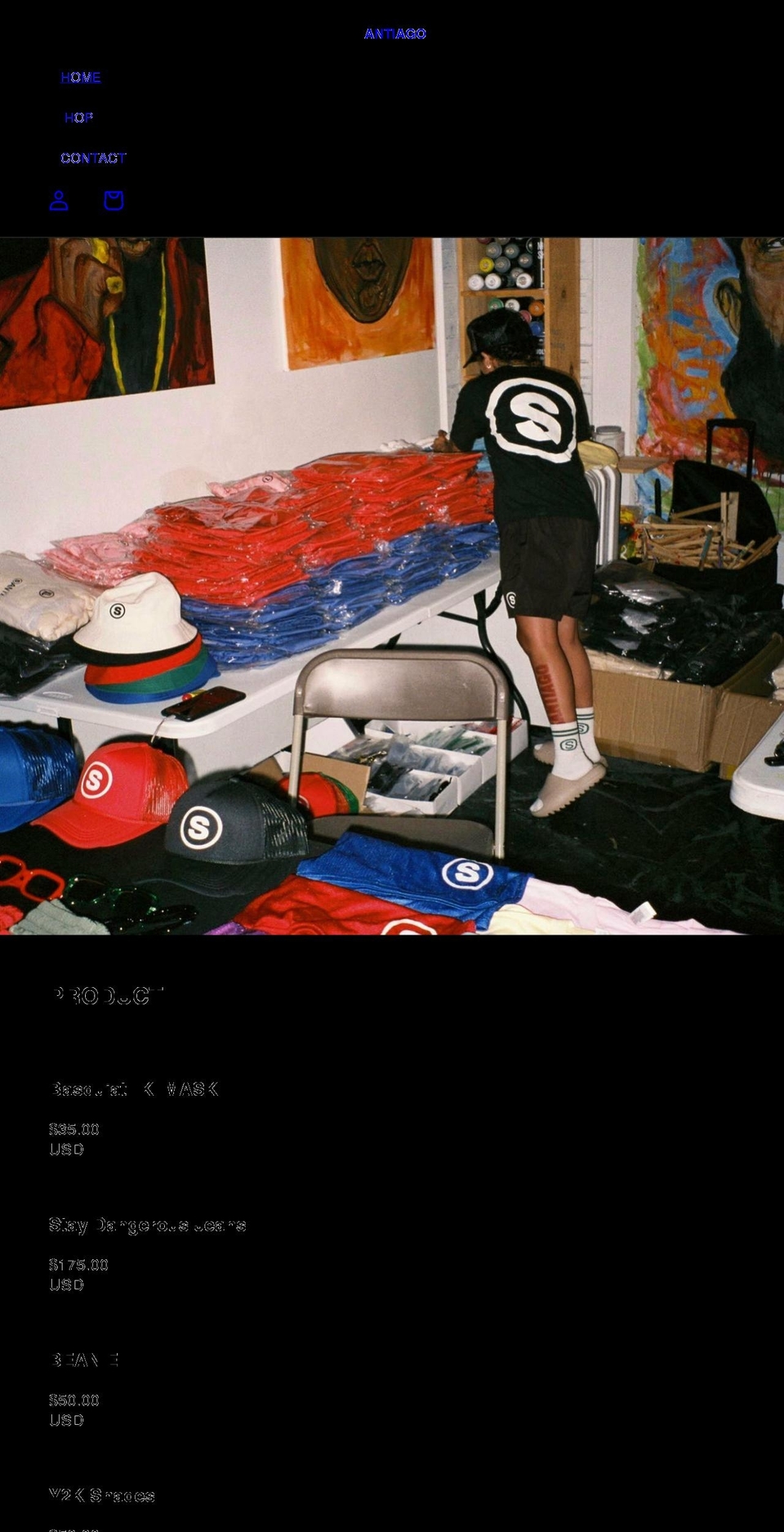 yosantiago.com shopify website screenshot