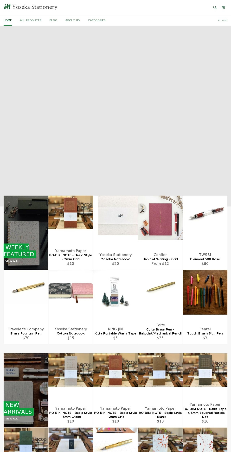 yosekabox.com — Shopify storefront screenshot