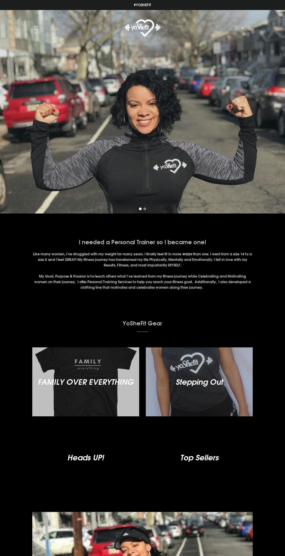 yoshefit.com shopify website screenshot