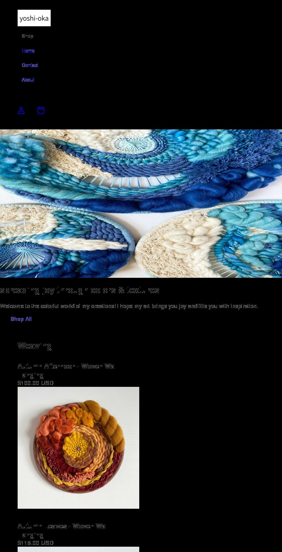 yoshi-oka.com shopify website screenshot