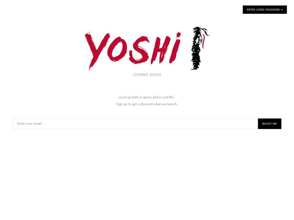 yoshi.ninja shopify website screenshot