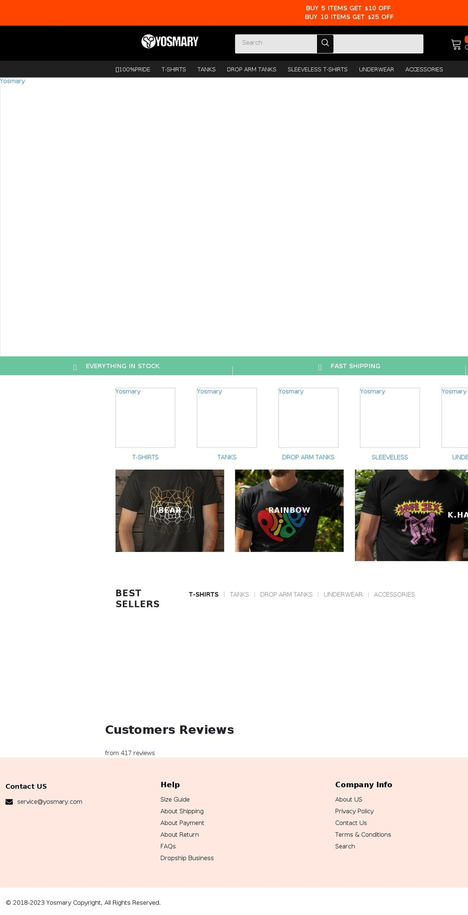 yosmary.com shopify website screenshot