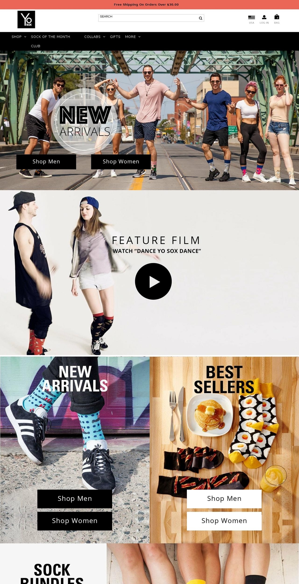 Fashionopol - [Plus] 2018 Home New Shopify theme site example yosocks.com