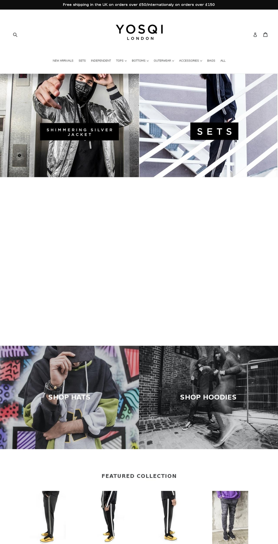 yosqi.com shopify website screenshot