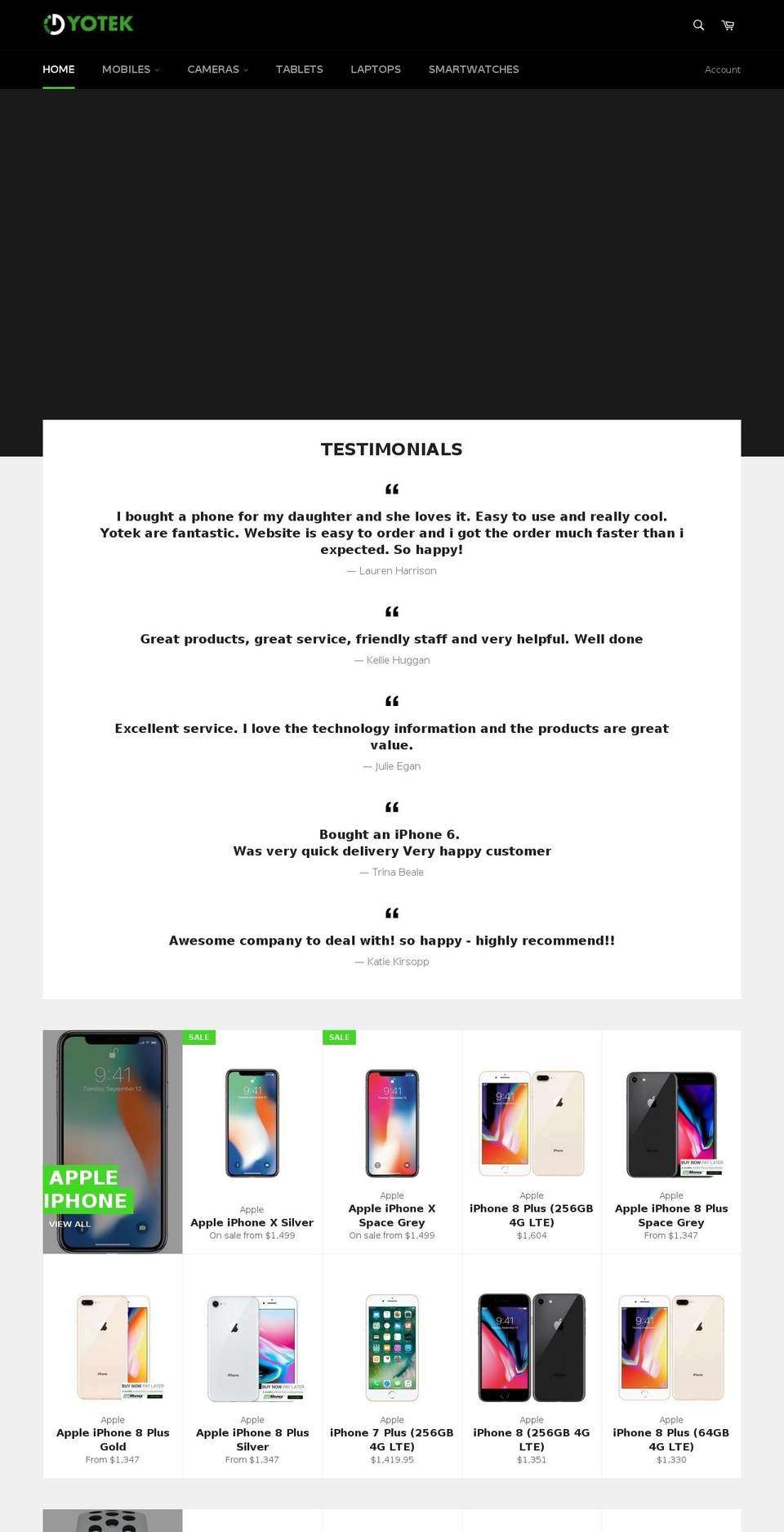 yotek-accessories Shopify theme site example yotekaccessories.com