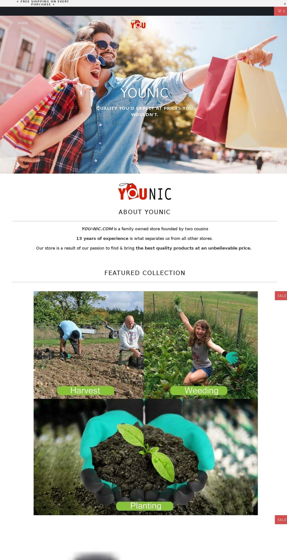 Turbo-portland Shopify theme site example you-nic.com