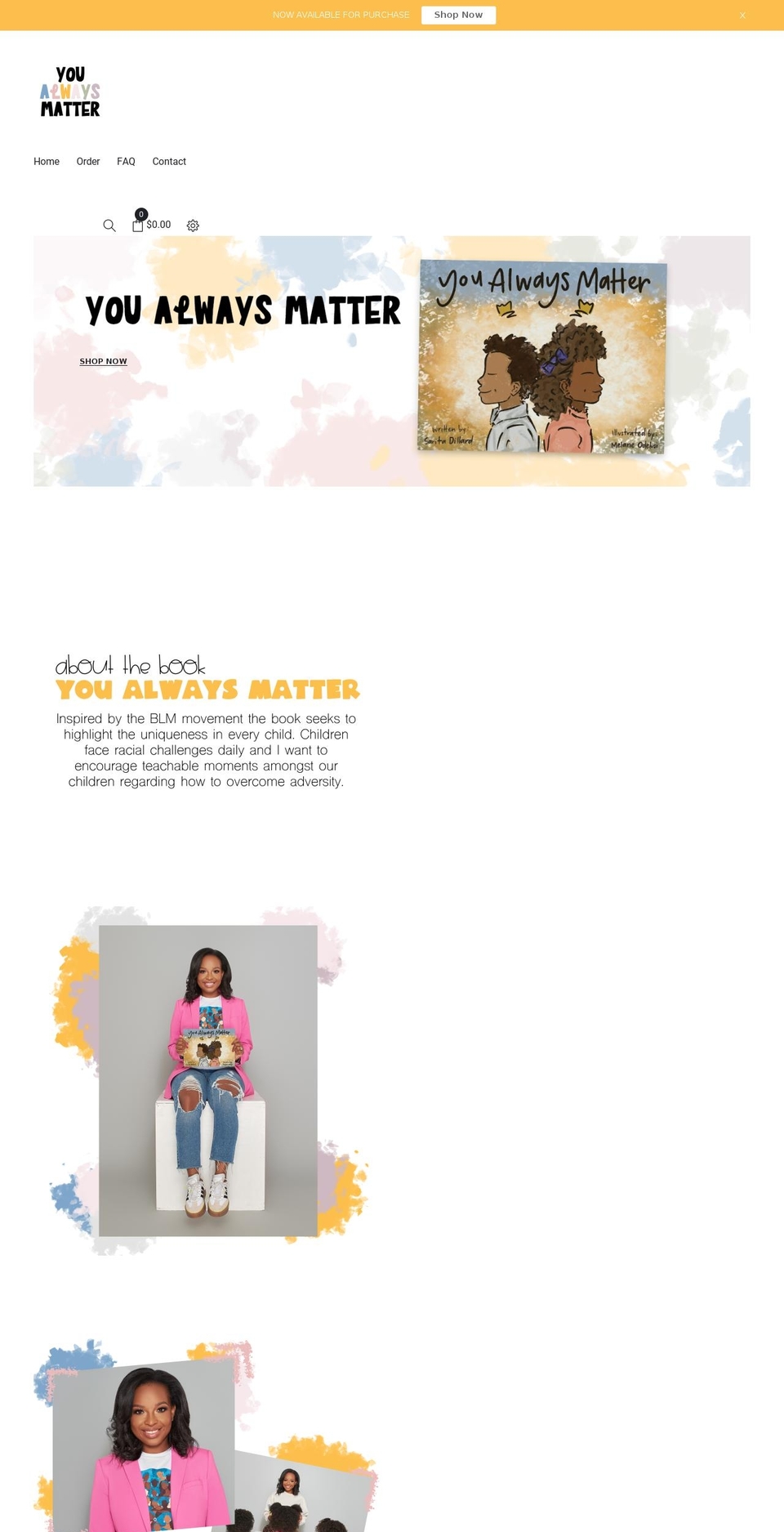 youalwaysmatterbook.com shopify website screenshot