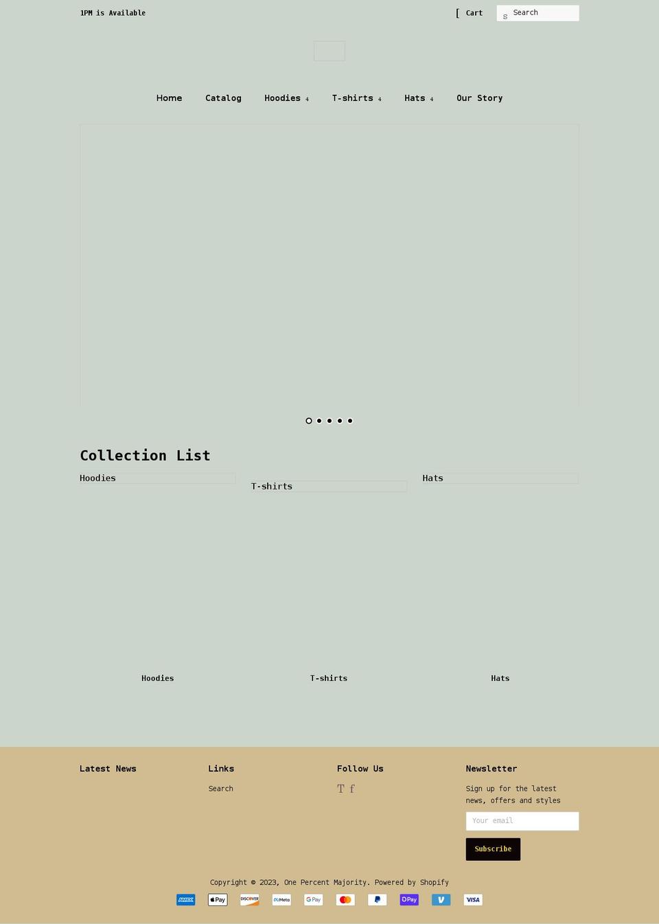 youare1pm.com shopify website screenshot