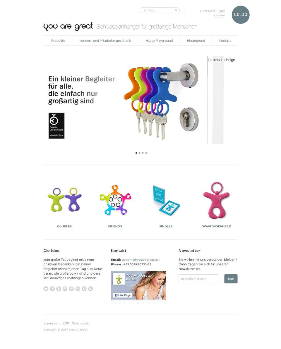 youaregreat.net shopify website screenshot