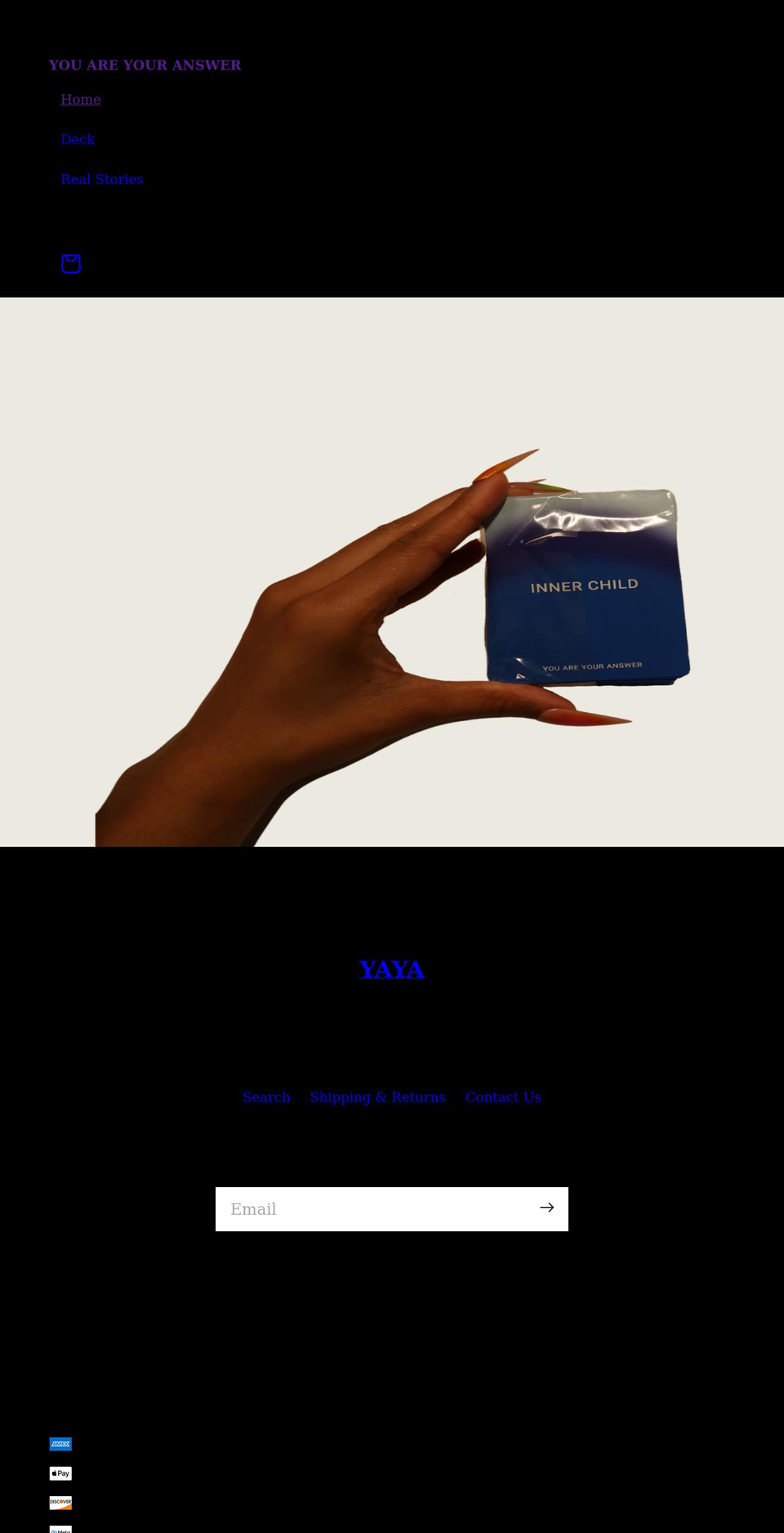 youareyouranswer.com shopify website screenshot