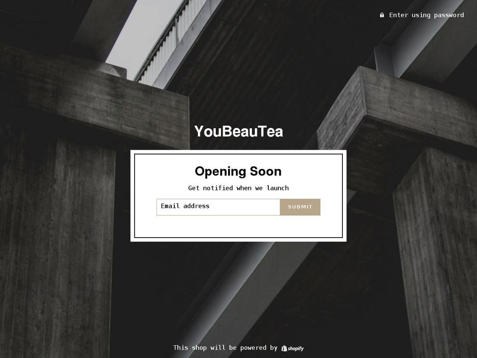 Premium theme Shopify theme site example youbeautea.com.au