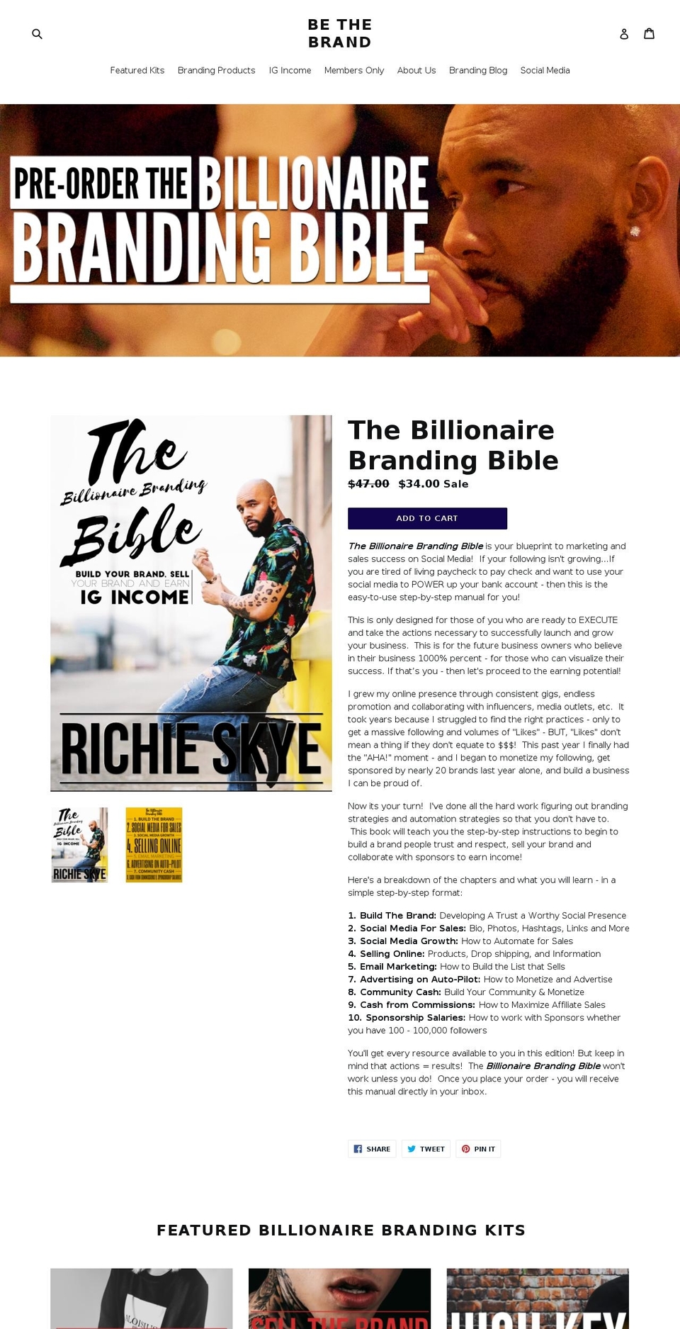 youbethebrand.com shopify website screenshot
