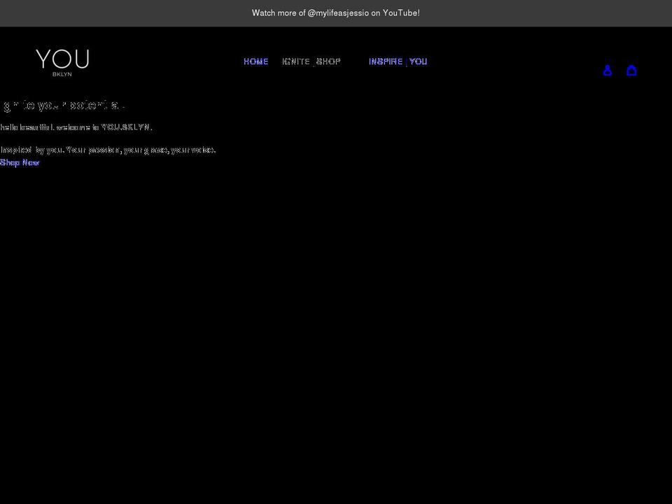 youbklyn.com shopify website screenshot