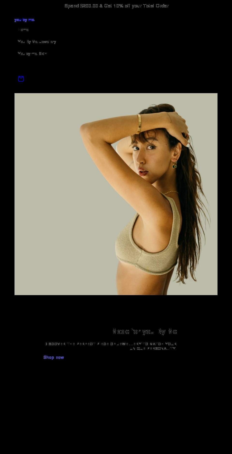 youbyme.com.au shopify website screenshot