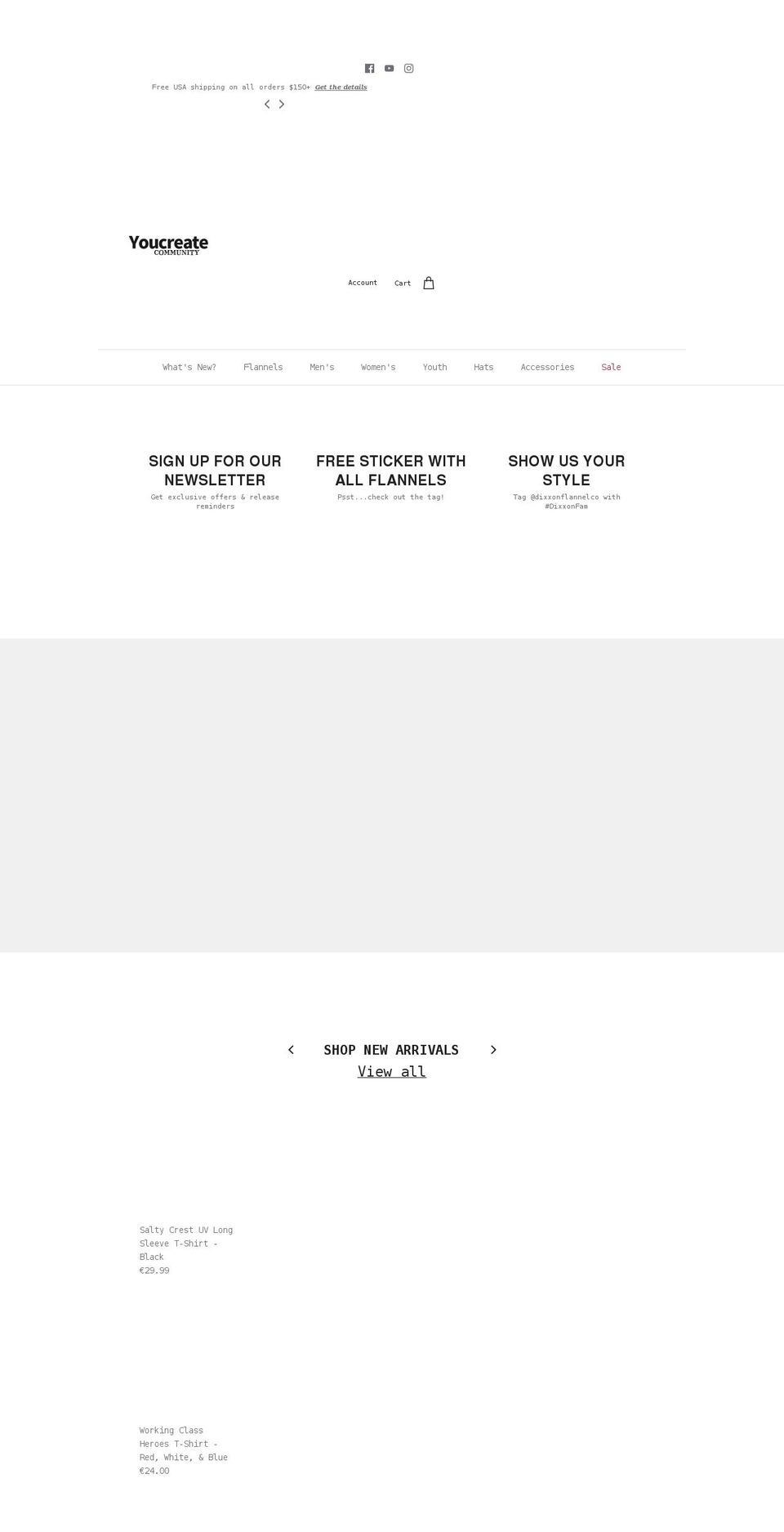 youcreatecommunity.com shopify website screenshot