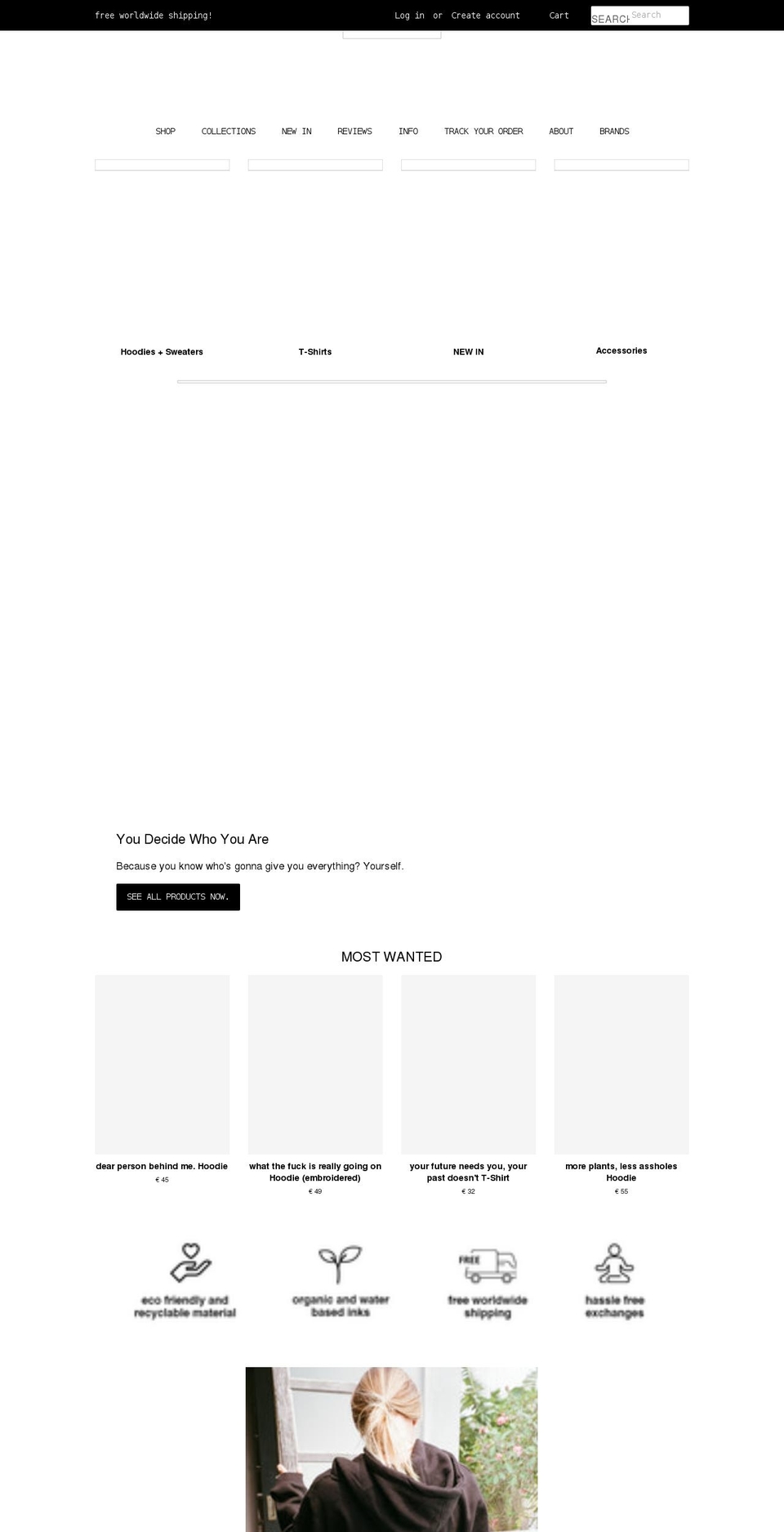 youdecidewhoyouare.com shopify website screenshot