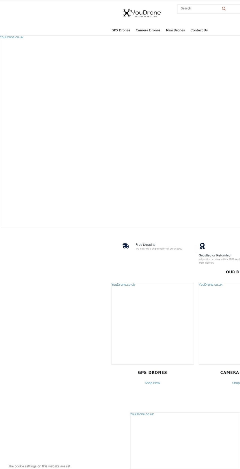 youdrone.co.uk shopify website screenshot