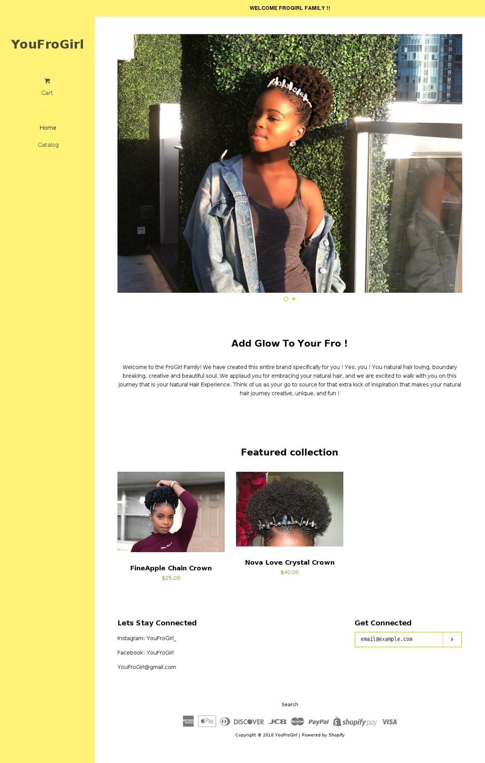 youfrogirl.com shopify website screenshot