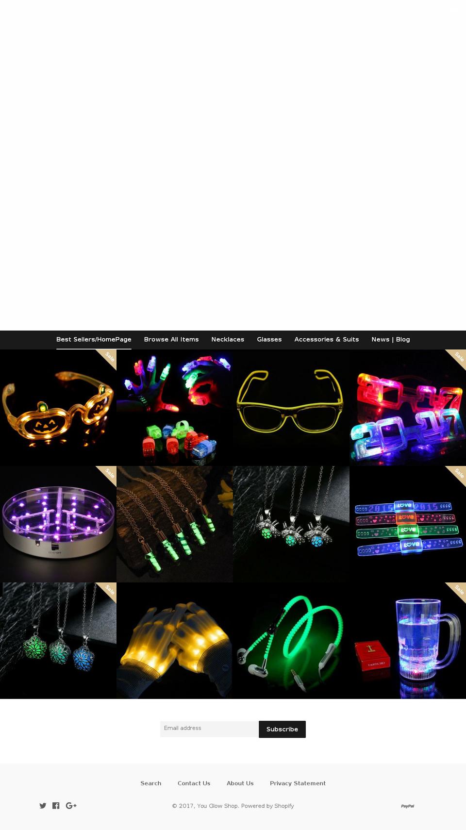 youglowshop.com shopify website screenshot