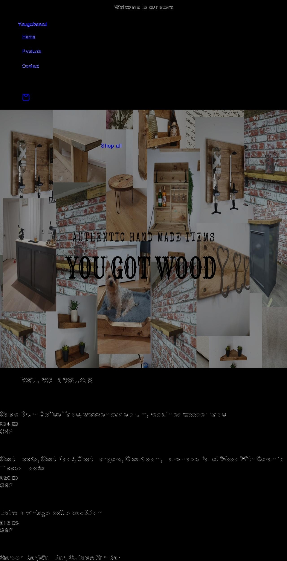 yougotwood.co.uk shopify website screenshot