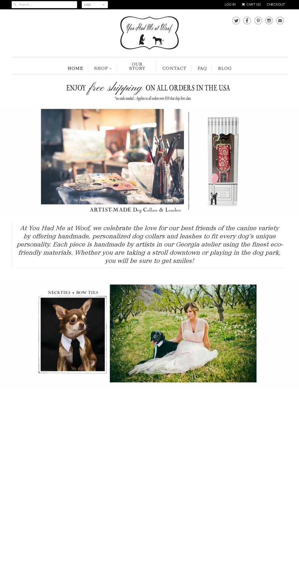 youhadmeatwoofshop.com shopify website screenshot