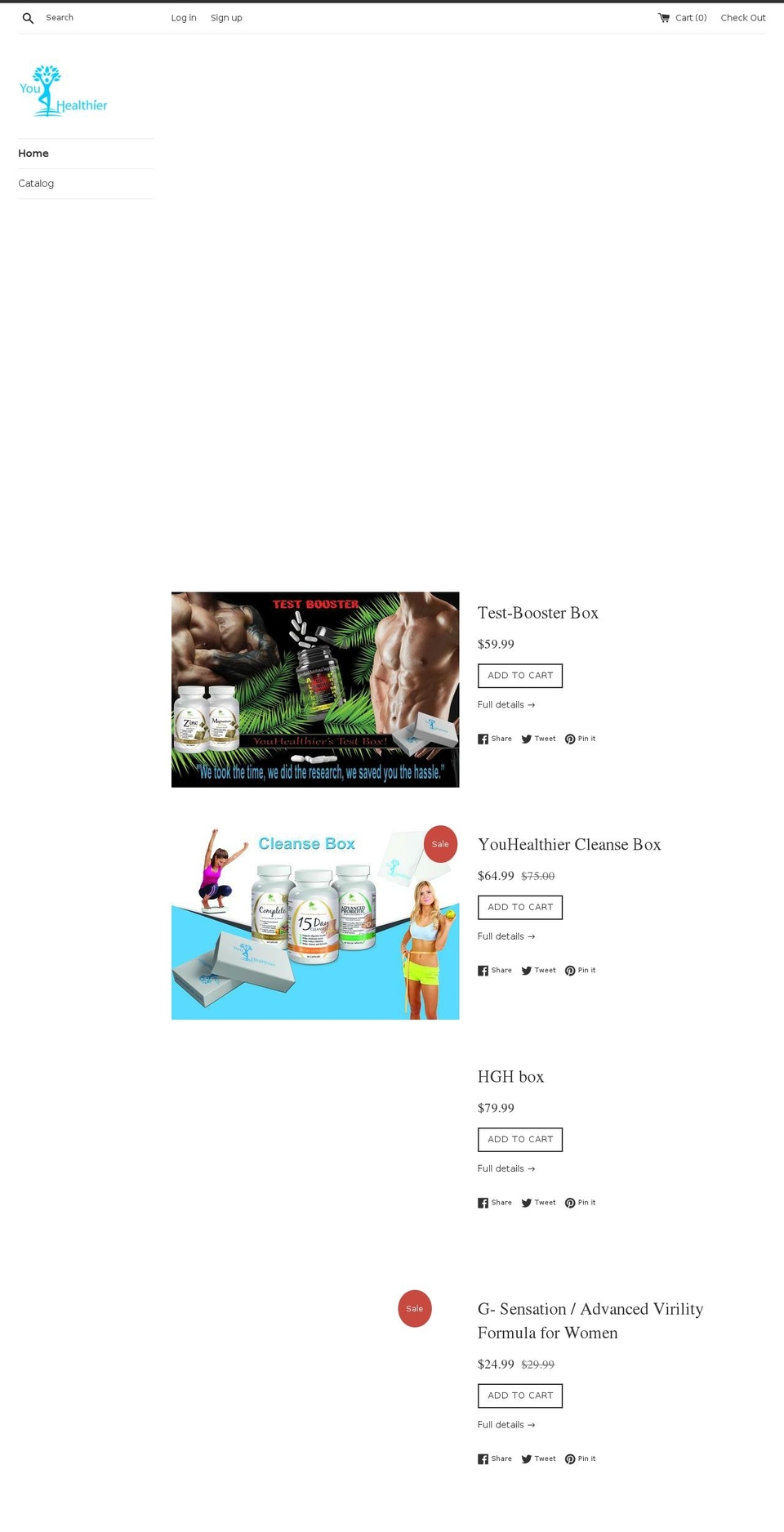 youhealthier.com — Shopify storefront screenshot