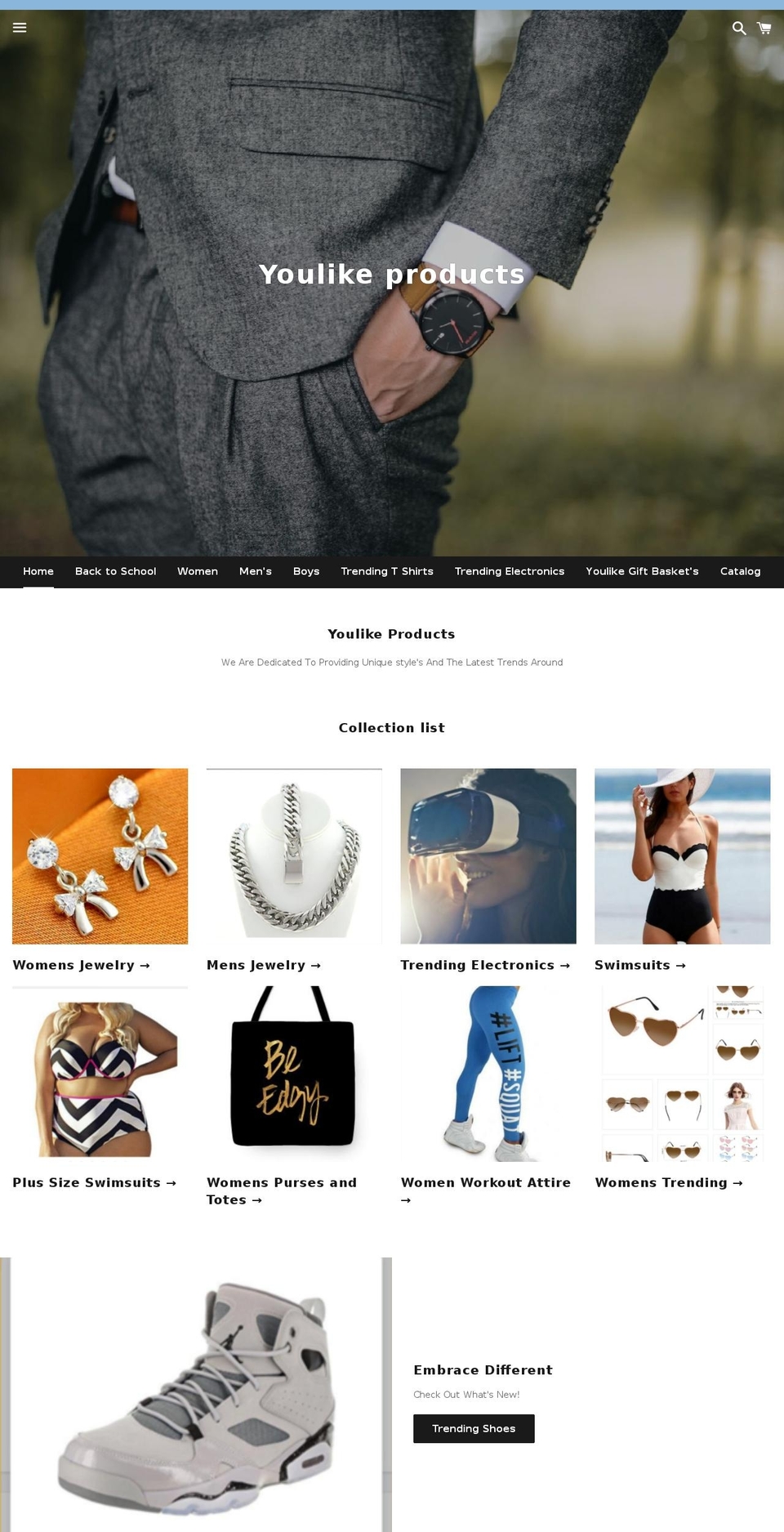 youlikeproducts.com — Shopify storefront screenshot