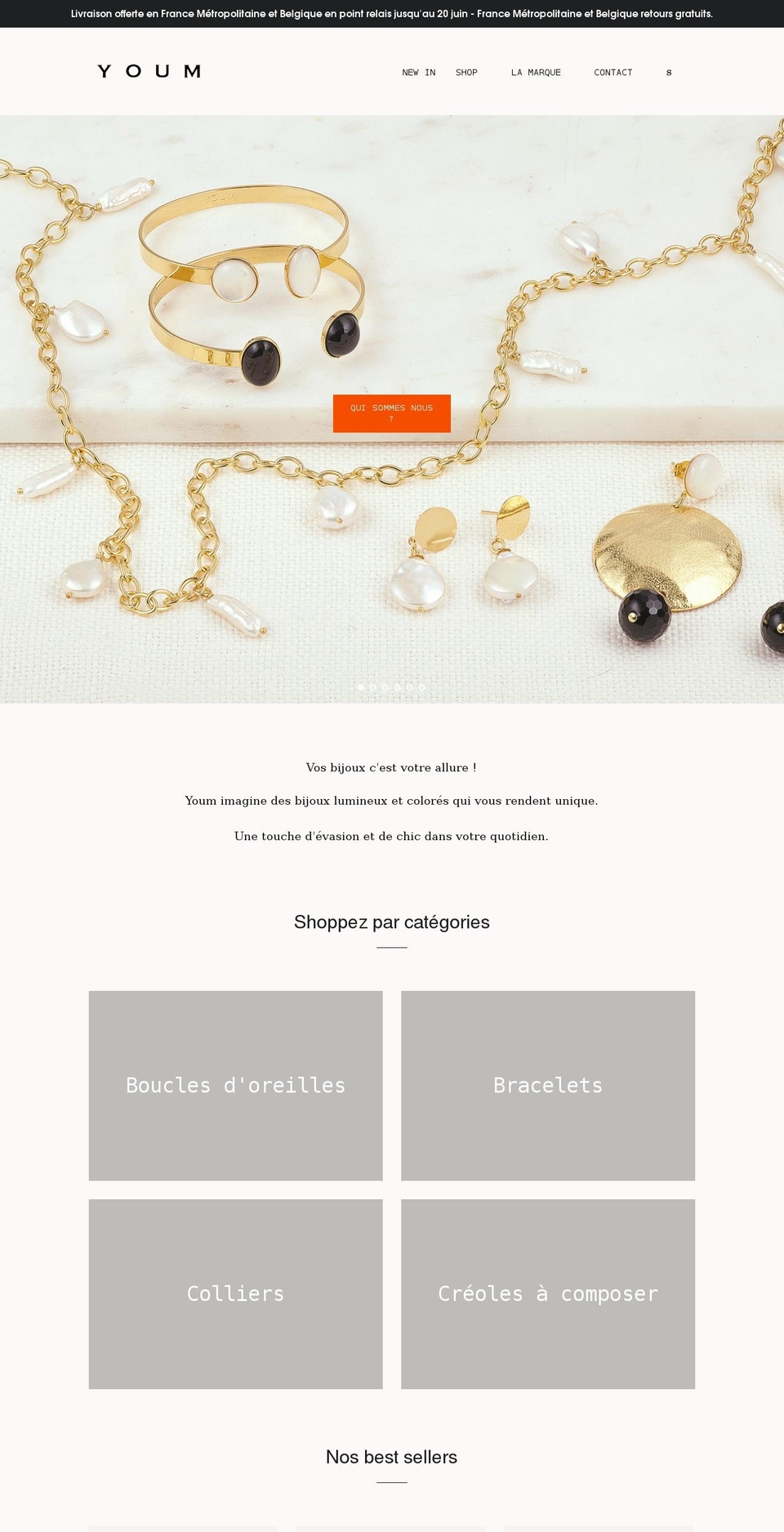 youm-paris.com shopify website screenshot