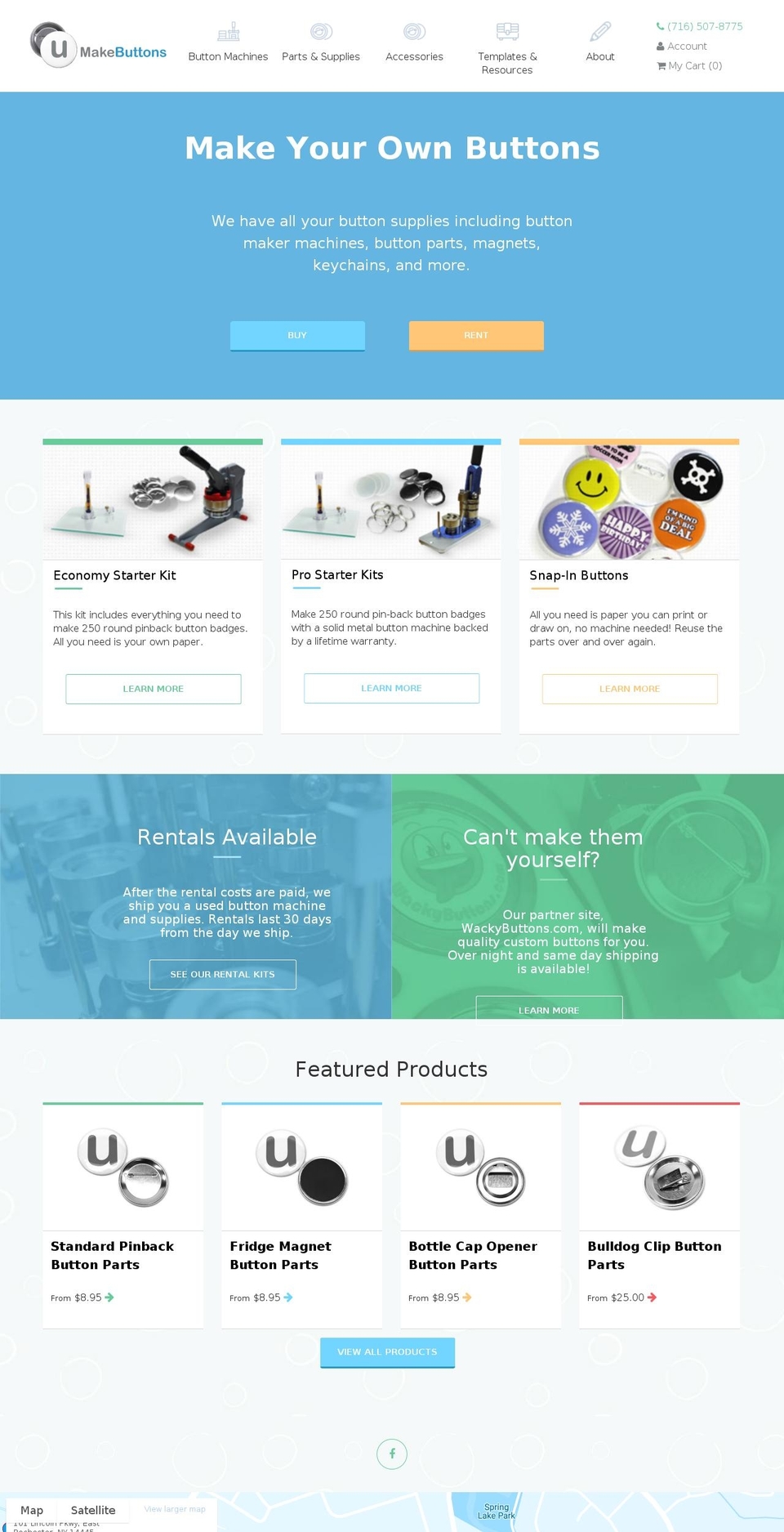 U Make Buttons Shopify theme site example youmakebuttons.com