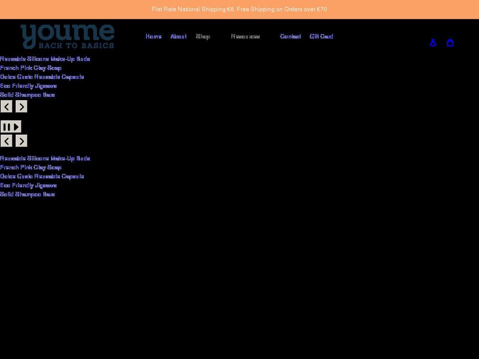 youme.ie shopify website screenshot