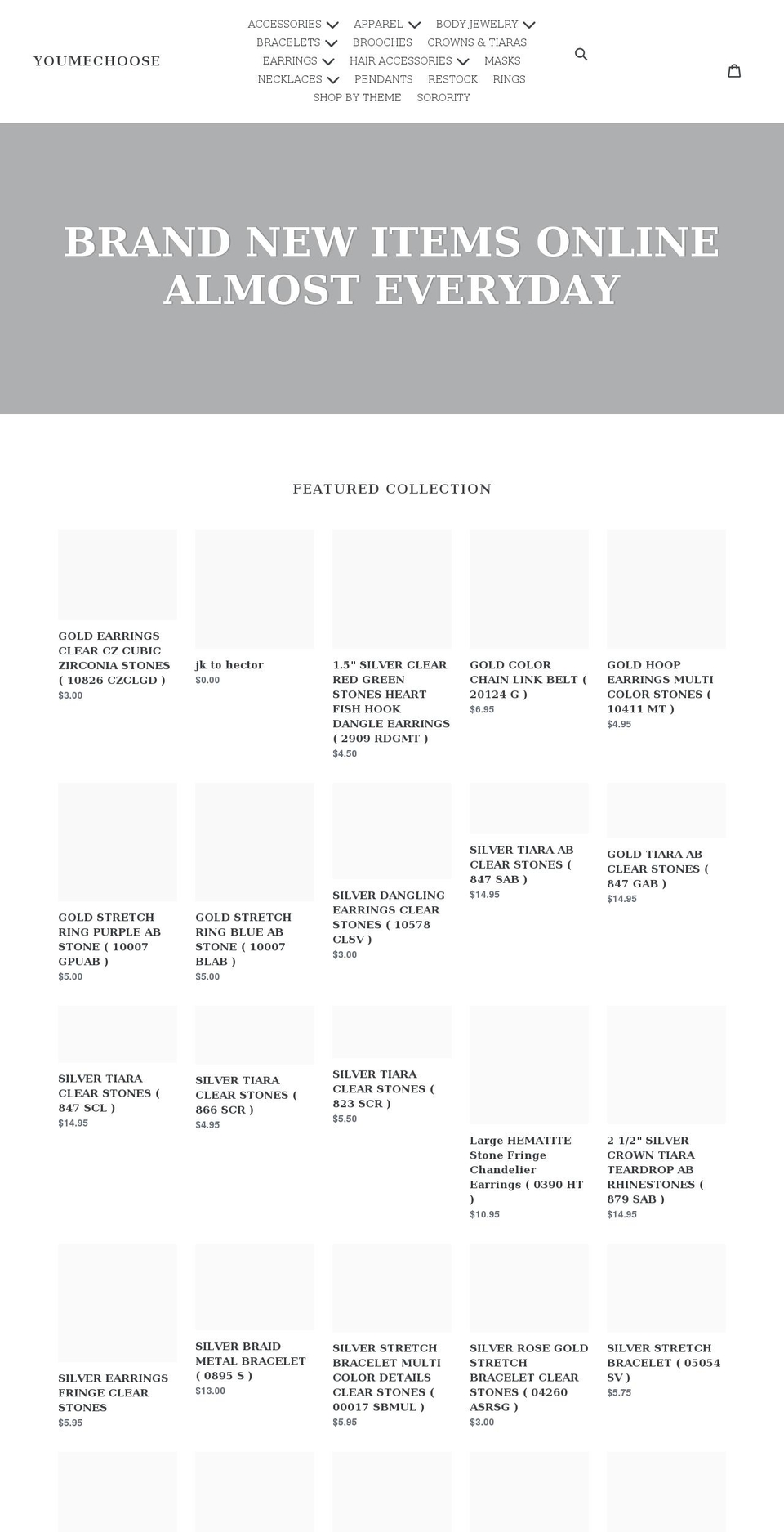 youmechoose.com shopify website screenshot
