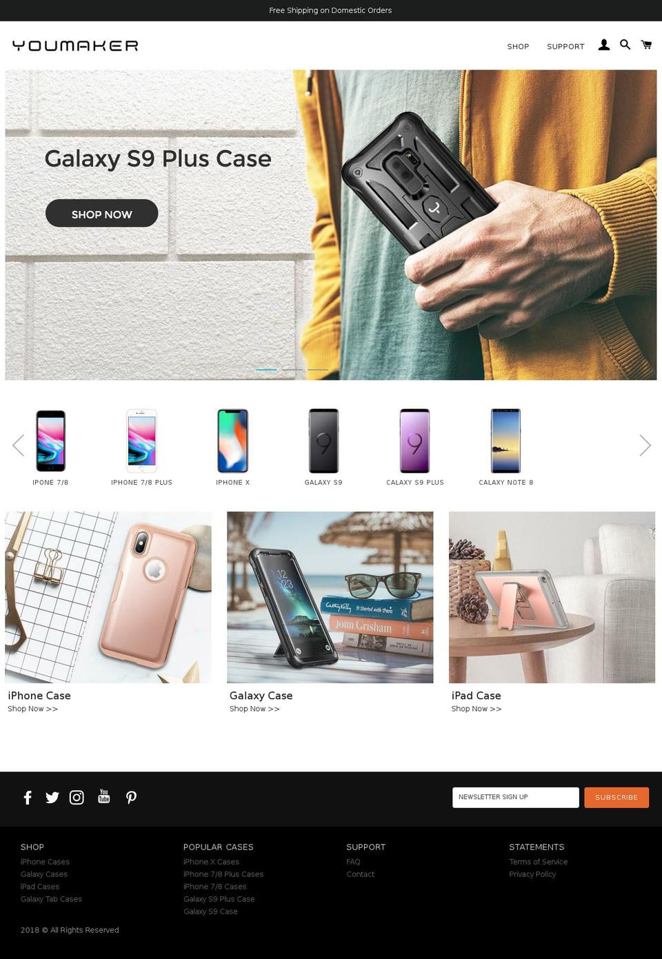 youmkr.com shopify website screenshot