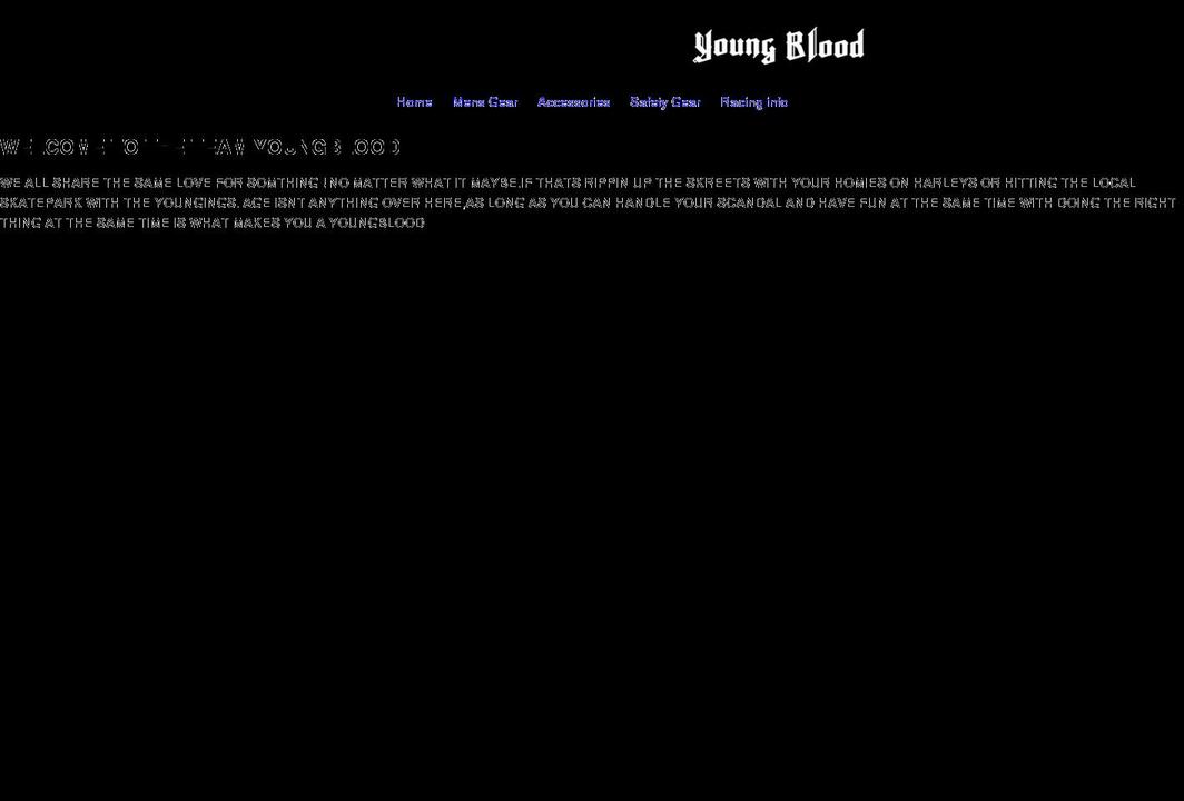 youngbloodgear.com shopify website screenshot