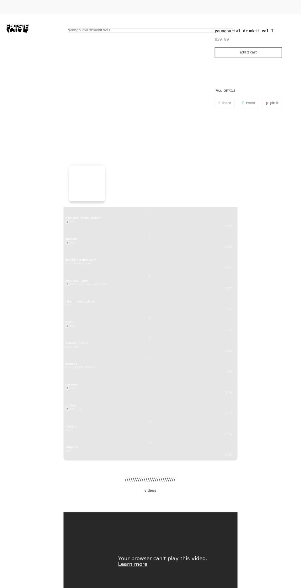 youngburial.com shopify website screenshot