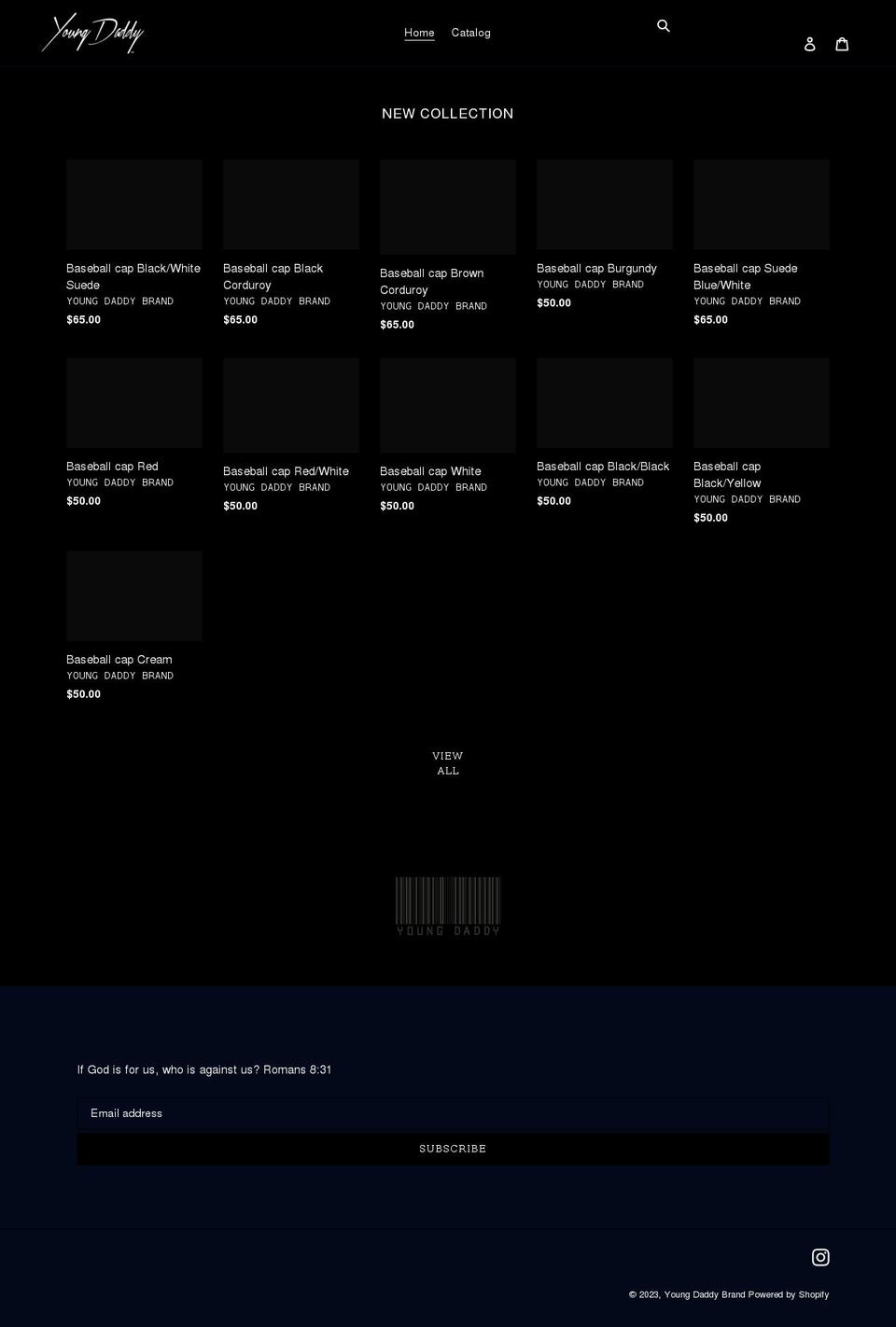 youngdaddybrand.com shopify website screenshot