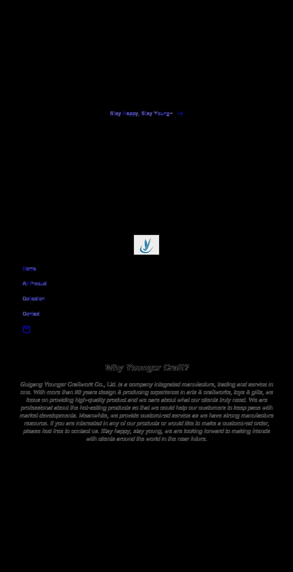 younger.ltd shopify website screenshot