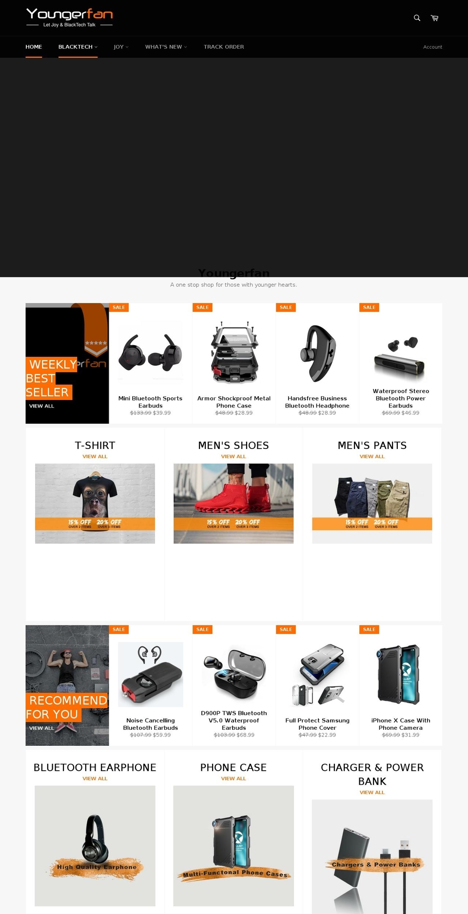 youngerfan.com — Shopify storefront screenshot