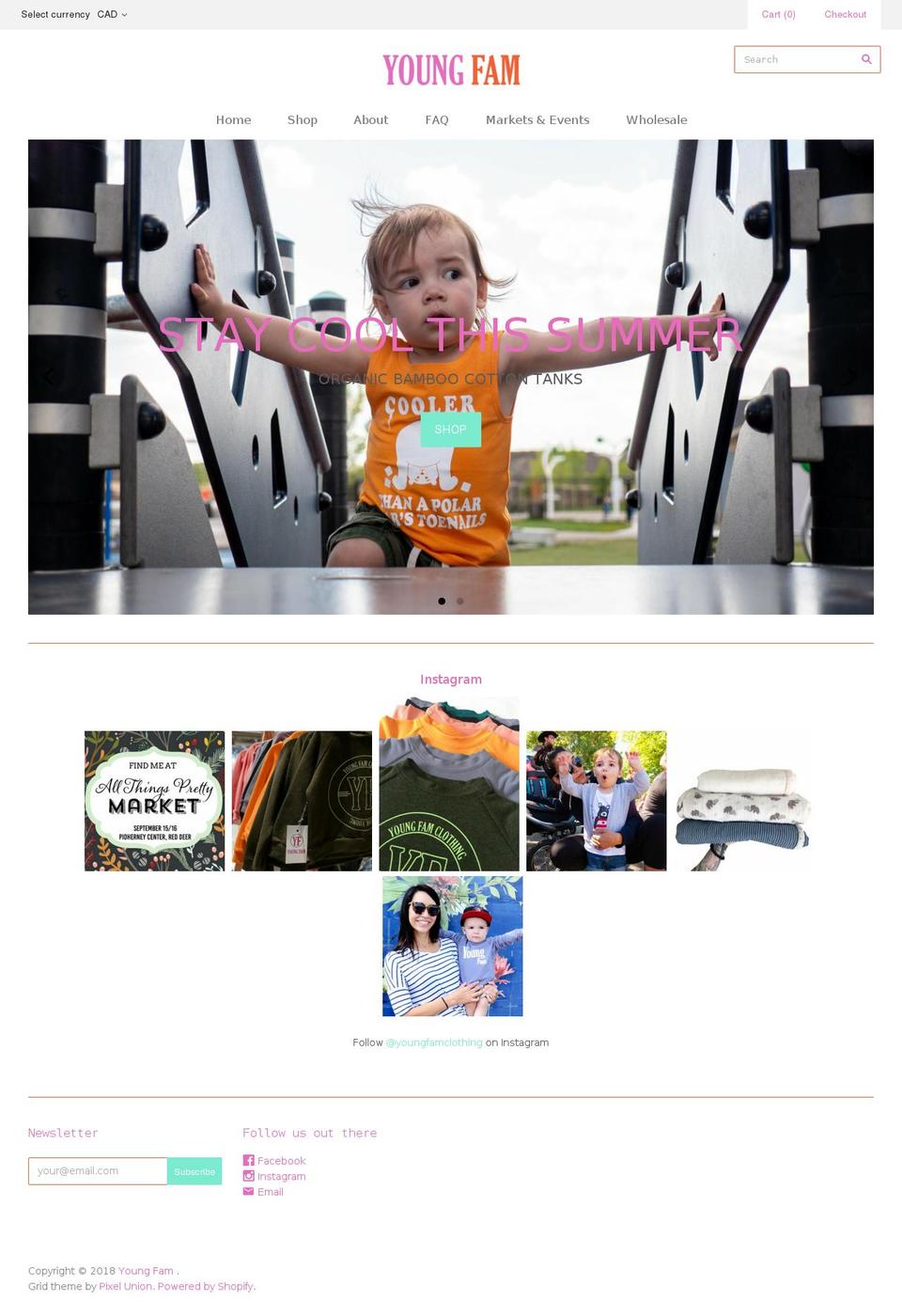 youngfamclothing.com — Shopify storefront screenshot