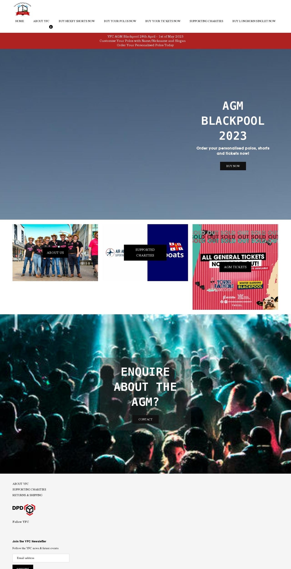 youngfarmerscommunity.co.uk shopify website screenshot