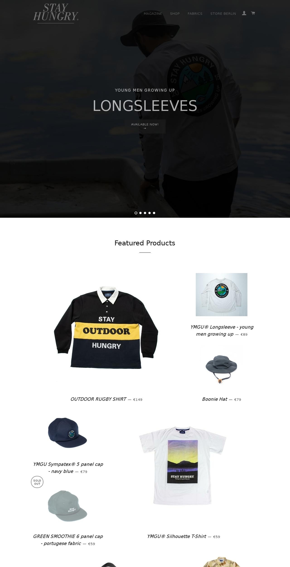 youngmengrowingup.com — Shopify storefront screenshot