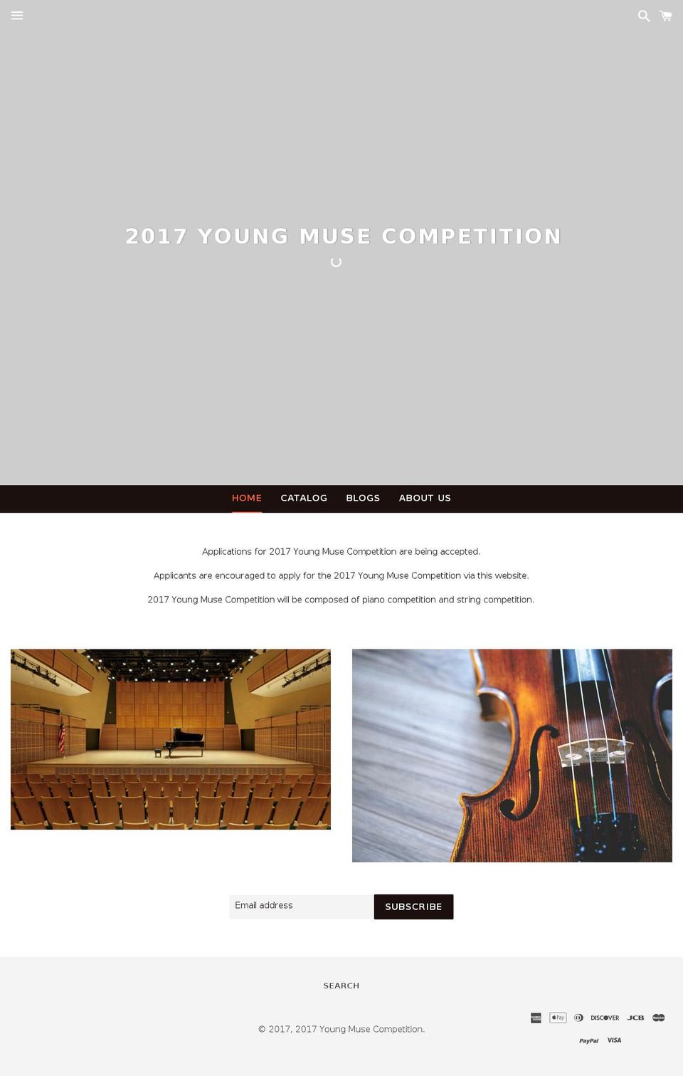 youngmuse.org shopify website screenshot