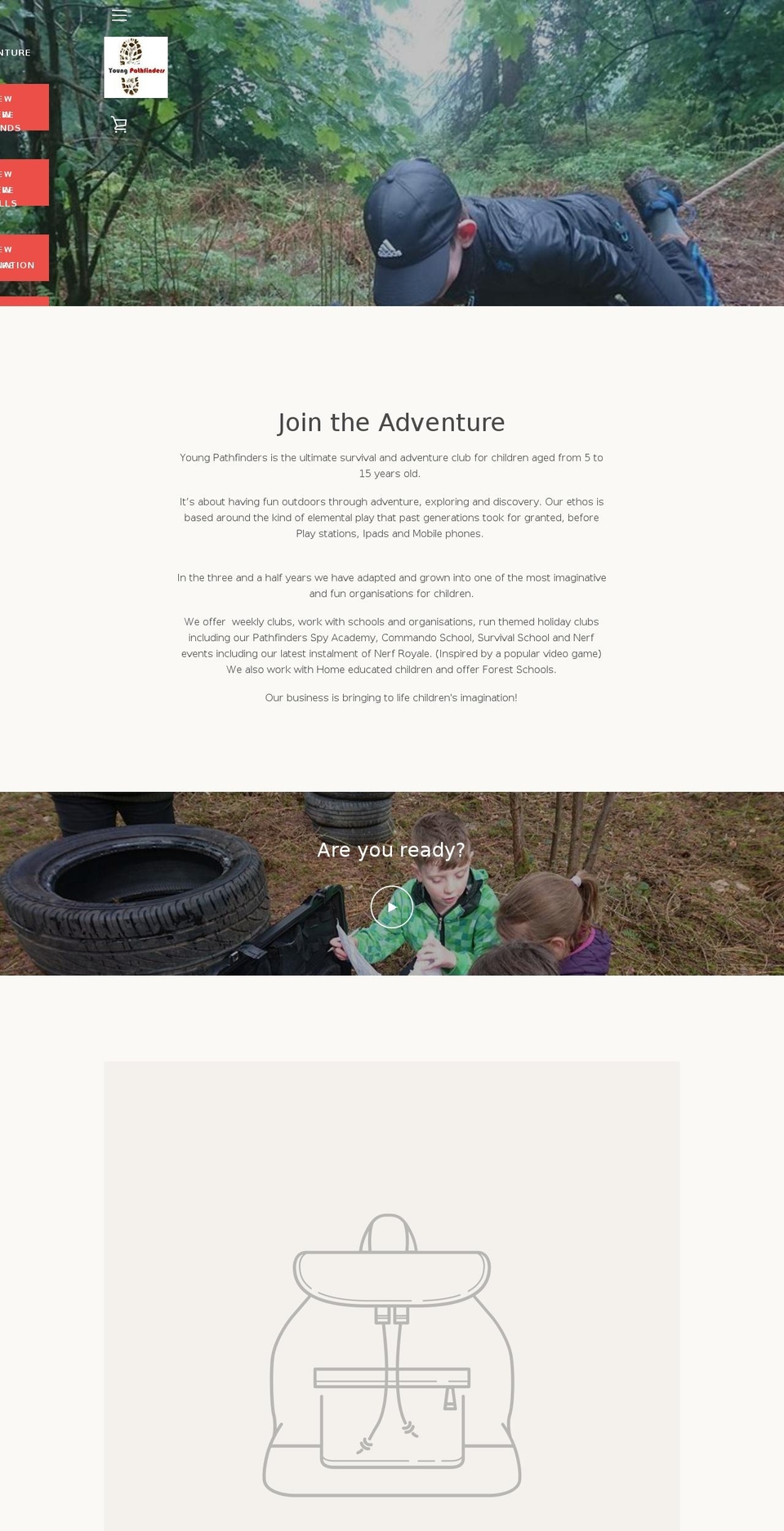 youngpathfinders.com — Shopify storefront screenshot