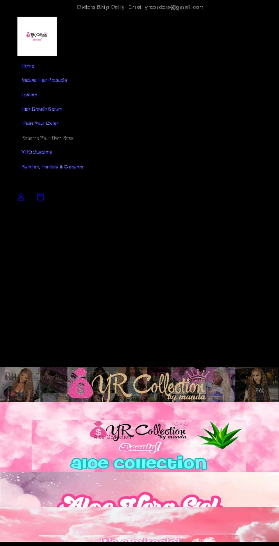 youngrichcollection.com shopify website screenshot