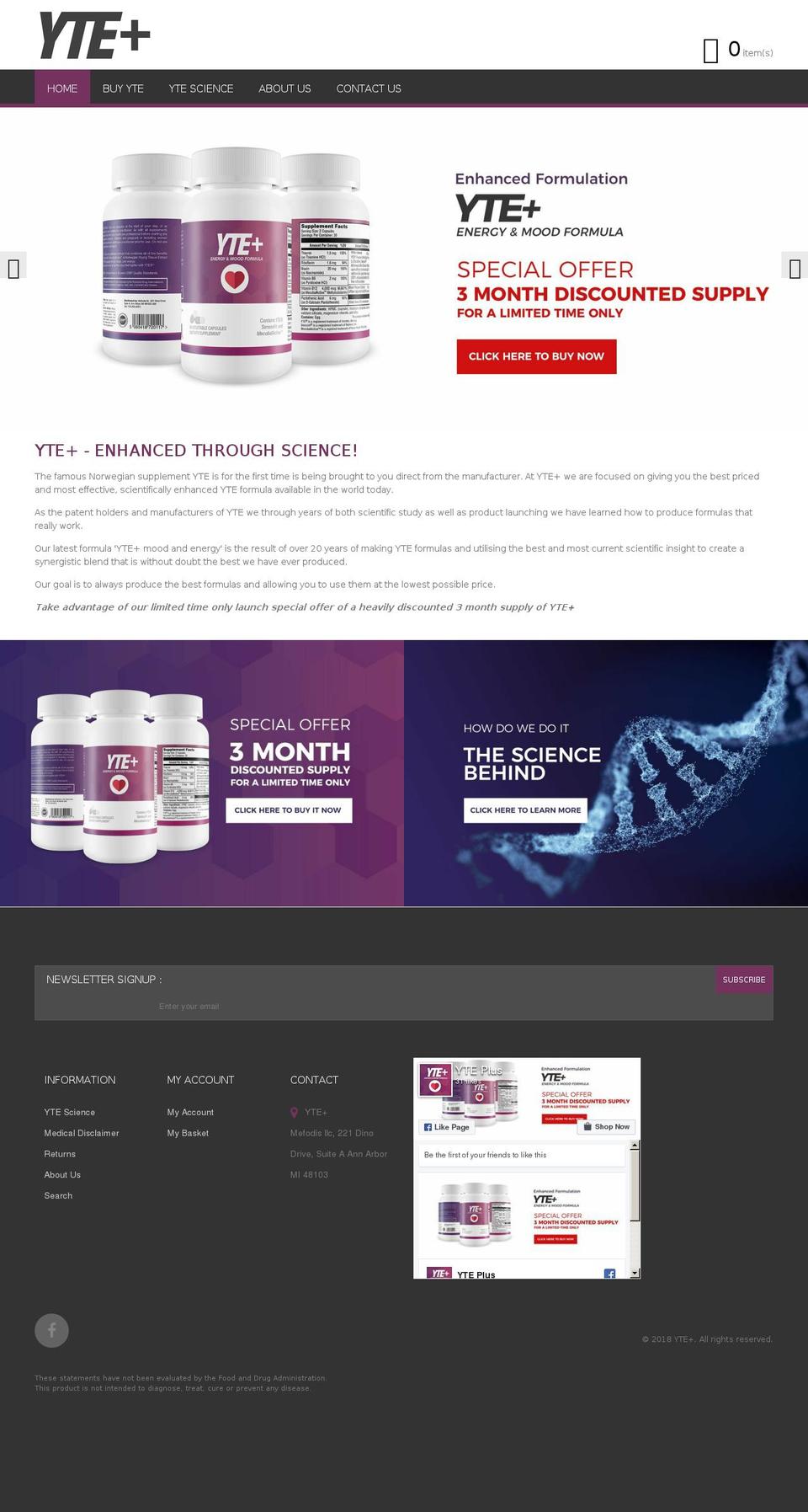 YTEplus Shopify theme site example youngtissueextract.net