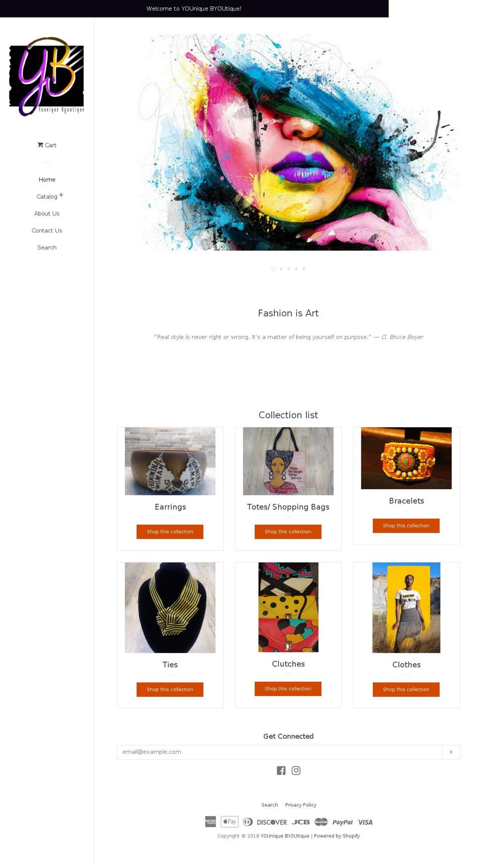 youniquebyoutique.com — Shopify storefront screenshot