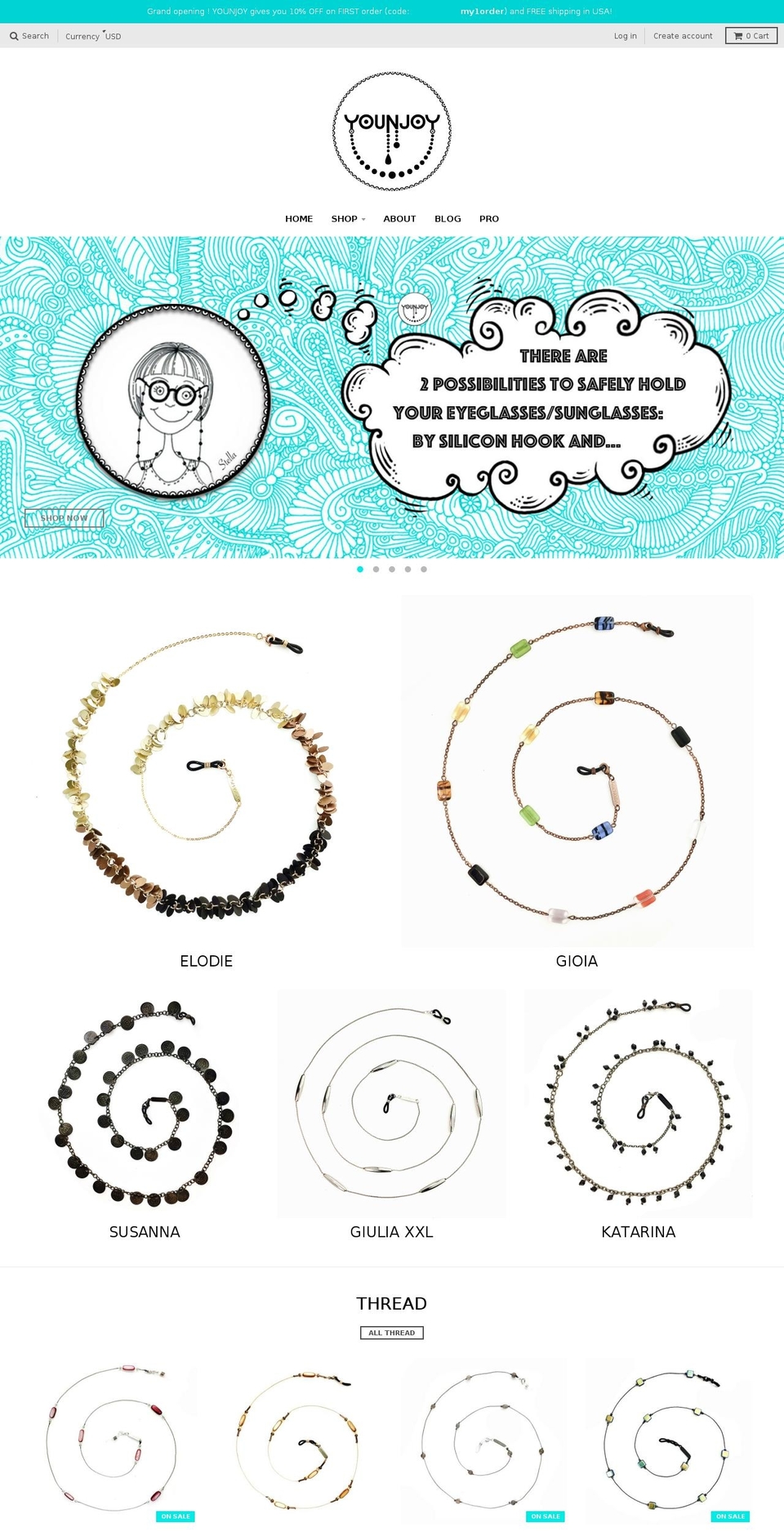 younjoy.com shopify website screenshot