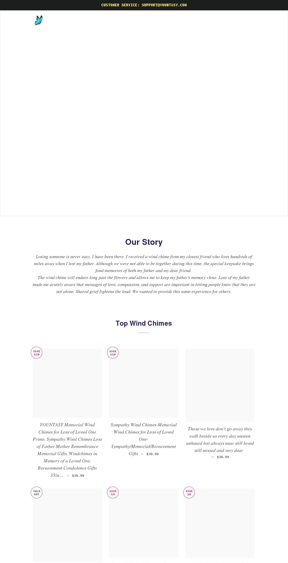 yountasy.com shopify website screenshot