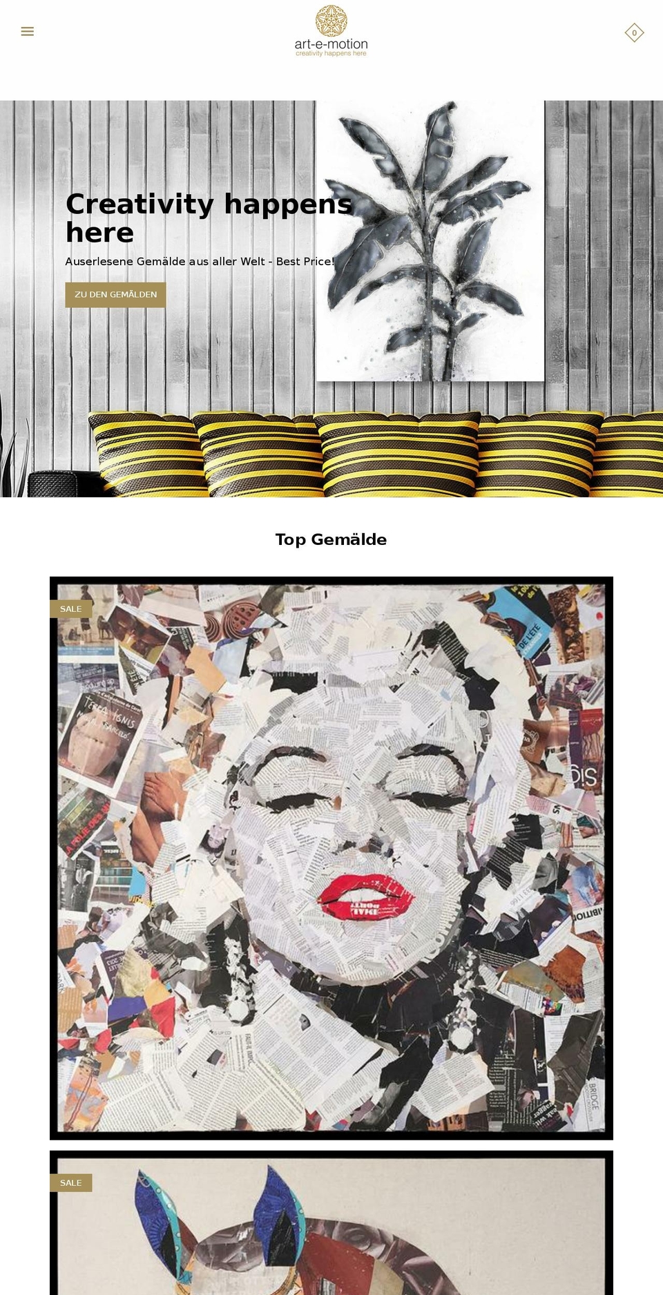 your-art-e-motion.com shopify website screenshot